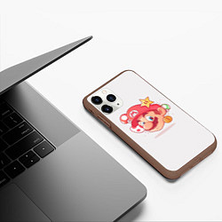 Чехол iPhone 11 Pro матовый Милаха Марио, цвет: 3D-коричневый — фото 2
