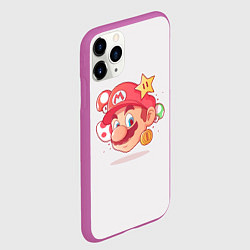 Чехол iPhone 11 Pro матовый Милаха Марио, цвет: 3D-фиолетовый — фото 2