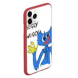 Чехол iPhone 11 Pro матовый Huggy Wuggy - Poppy Playtime Хагги Вагги, цвет: 3D-красный — фото 2