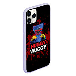 Чехол iPhone 11 Pro матовый 3D Хаги ваги Huggy Wuggy Poppy Playtime, цвет: 3D-светло-сиреневый — фото 2