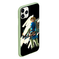 Чехол iPhone 11 Pro матовый Линк с луком, цвет: 3D-салатовый — фото 2