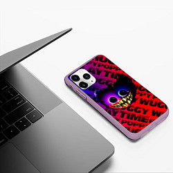 Чехол iPhone 11 Pro матовый Хаги Ваги Топ, цвет: 3D-сиреневый — фото 2