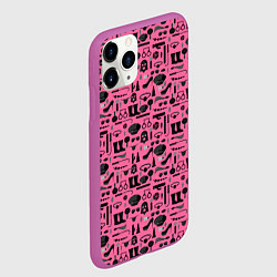 Чехол iPhone 11 Pro матовый БДСМ - BDSM, цвет: 3D-фиолетовый — фото 2