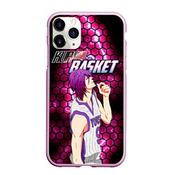 Чехол iPhone 11 Pro матовый Kuroko no Basuke, Murasakibara Atsushi Ацуши Мурас, цвет: 3D-розовый