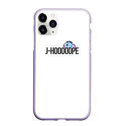 Чехол iPhone 11 Pro матовый J-Hooope, цвет: 3D-светло-сиреневый