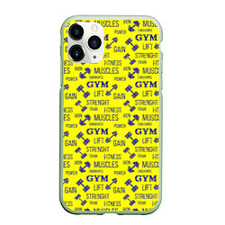 Чехол iPhone 11 Pro матовый GYM Спортзал