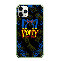 Чехол iPhone 11 Pro матовый Poppy Playtime монстр хагги вагги, цвет: 3D-салатовый