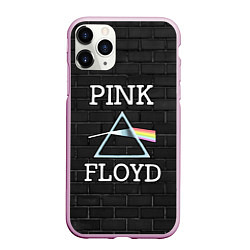 Чехол iPhone 11 Pro матовый PINK FLOYD LOGO - ПИНК ФЛОЙД ЛОГОТИП, цвет: 3D-розовый