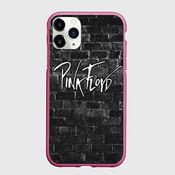 Чехол iPhone 11 Pro матовый PINK FLOYD - ПИНК ФЛОЙД КИРПИЧНАЯ СТЕНА, цвет: 3D-малиновый