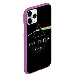 Чехол iPhone 11 Pro матовый PINK FLOYD TIME ПИНК ФЛОЙД ЛОГОТИП, цвет: 3D-фиолетовый — фото 2
