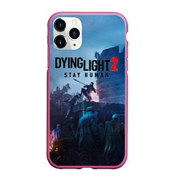 Чехол iPhone 11 Pro матовый Dying Light: Stay Human, цвет: 3D-малиновый