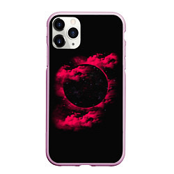 Чехол iPhone 11 Pro матовый Черная дыра Красная туманность