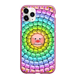 Чехол iPhone 11 Pro матовый Psychedelic Lalafanfan, цвет: 3D-малиновый