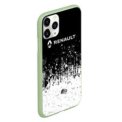 Чехол iPhone 11 Pro матовый Renault - Модель авто, цвет: 3D-салатовый — фото 2
