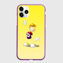 Чехол iPhone 11 Pro матовый РЕЙМАН - RAYMAN LEGENDS, цвет: 3D-фиолетовый