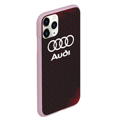 Чехол iPhone 11 Pro матовый Audi logo, цвет: 3D-розовый — фото 2