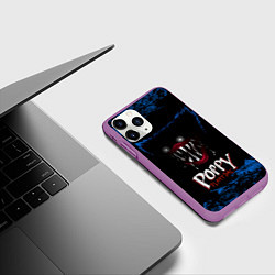 Чехол iPhone 11 Pro матовый Хагги Вагги Игра Хоррор Плейтайм, цвет: 3D-фиолетовый — фото 2