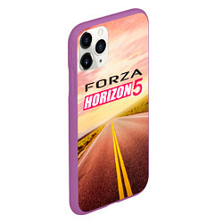 Чехол iPhone 11 Pro матовый Закат Forza Horizon 5, цвет: 3D-фиолетовый — фото 2