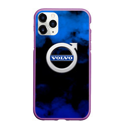 Чехол iPhone 11 Pro матовый Volvo: Облака, цвет: 3D-фиолетовый