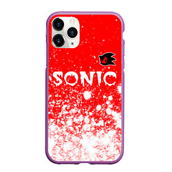 Чехол iPhone 11 Pro матовый SONIC EXE Арт, цвет: 3D-фиолетовый