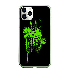 Чехол iPhone 11 Pro матовый The Prodigy - зеленый Флинт