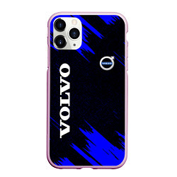 Чехол iPhone 11 Pro матовый Volvo авто текстура, цвет: 3D-розовый