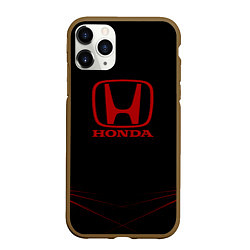 Чехол iPhone 11 Pro матовый Honda - Тонкие линии