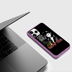 Чехол iPhone 11 Pro матовый Сектор Газа Punks Not Dead, цвет: 3D-фиолетовый — фото 2