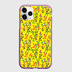 Чехол iPhone 11 Pro матовый PUNK - PUNK - PUNK, цвет: 3D-фиолетовый