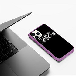 Чехол iPhone 11 Pro матовый All of Us Are Dead, цвет: 3D-фиолетовый — фото 2