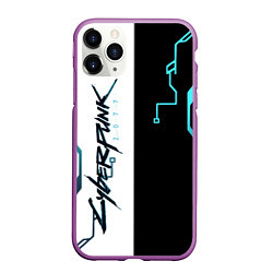 Чехол iPhone 11 Pro матовый Cyberpunk 2077 Game, цвет: 3D-фиолетовый