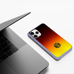 Чехол iPhone 11 Pro матовый Кобра Кай Cobra Kai Gadient, цвет: 3D-светло-сиреневый — фото 2