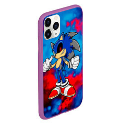 Чехол iPhone 11 Pro матовый СОНИК EXE SONIC, цвет: 3D-фиолетовый — фото 2