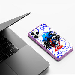 Чехол iPhone 11 Pro матовый СОНИК EXE ТЕМНЫЙ СОНИК, цвет: 3D-фиолетовый — фото 2