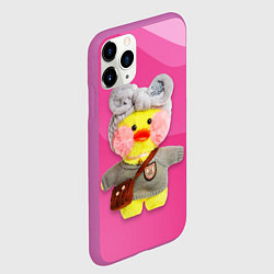 Чехол iPhone 11 Pro матовый УТОЧКА ЛАЛАФАНФАН Милая, цвет: 3D-фиолетовый — фото 2