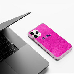 Чехол iPhone 11 Pro матовый Daddy pink, цвет: 3D-розовый — фото 2