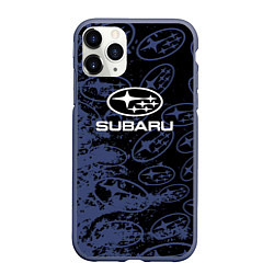 Чехол iPhone 11 Pro матовый Subaru Pattern спорт