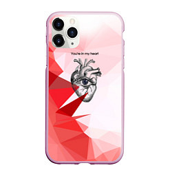 Чехол iPhone 11 Pro матовый Youre in my heart, цвет: 3D-розовый