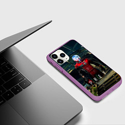 Чехол iPhone 11 Pro матовый Prey Galaxy, цвет: 3D-фиолетовый — фото 2