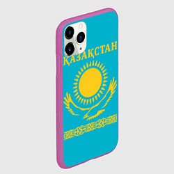 Чехол iPhone 11 Pro матовый КАЗАКСТАН, цвет: 3D-фиолетовый — фото 2