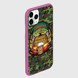 Чехол iPhone 11 Pro матовый Генерал Пивные Войска, цвет: 3D-фиолетовый — фото 2