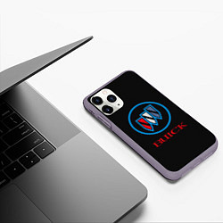 Чехол iPhone 11 Pro матовый Buick Emblem Logo, цвет: 3D-серый — фото 2