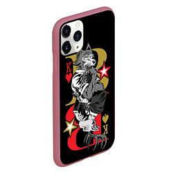 Чехол iPhone 11 Pro матовый Легоши и Луис Beastars Выдающиеся звери, цвет: 3D-малиновый — фото 2