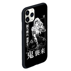 Чехол iPhone 11 Pro матовый Музан Кибуцуджи - Muzan Kibutsuji, цвет: 3D-черный — фото 2