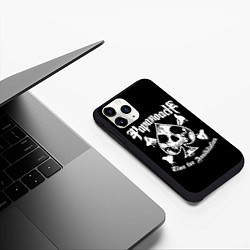 Чехол iPhone 11 Pro матовый Papa Roach, РОК, цвет: 3D-черный — фото 2