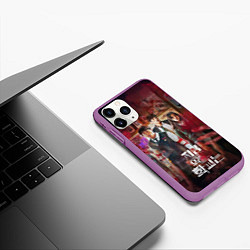 Чехол iPhone 11 Pro матовый All of us are zombie, цвет: 3D-фиолетовый — фото 2