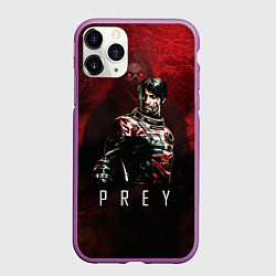 Чехол iPhone 11 Pro матовый Prey Dark red, цвет: 3D-фиолетовый