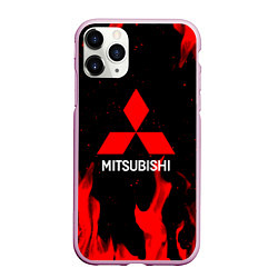 Чехол iPhone 11 Pro матовый Mitsubishi Red Fire