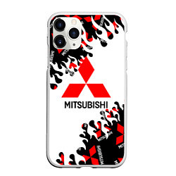 Чехол iPhone 11 Pro матовый Mitsubishi Fire Pattern, цвет: 3D-белый