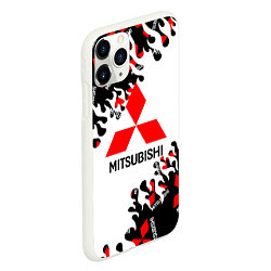 Чехол iPhone 11 Pro матовый Mitsubishi Fire Pattern, цвет: 3D-белый — фото 2